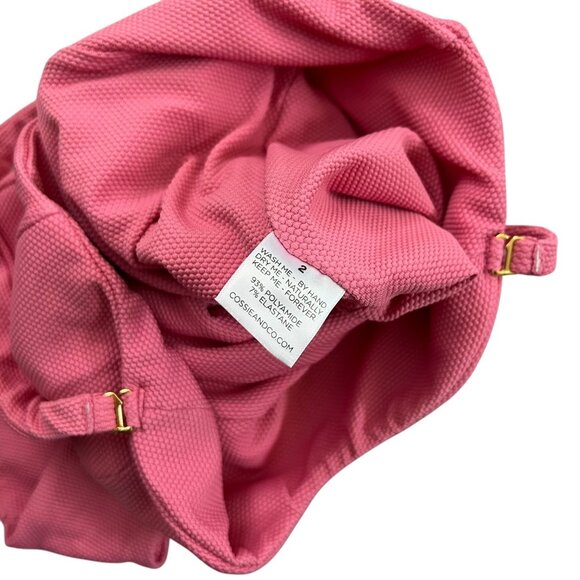 Cossie Co Laura One Piece Swimsuit Pink Size 2 US 6 Bubblegum Barbie Beach Pool - Picture 6 of 8